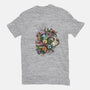 Flower Cat-womens basic tee-scarletknightco