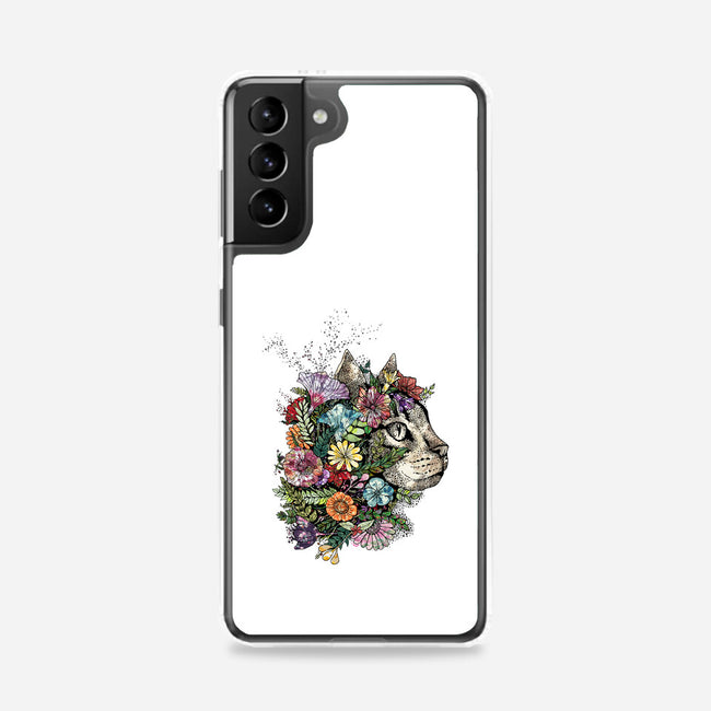 Flower Cat-samsung snap phone case-scarletknightco