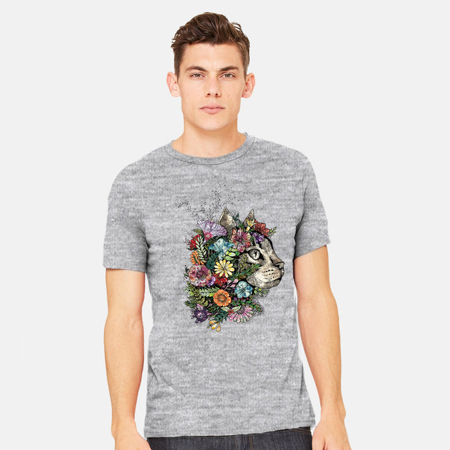 Flower Cat-mens heavyweight tee-scarletknightco