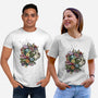 Flower Cat-unisex basic tee-scarletknightco