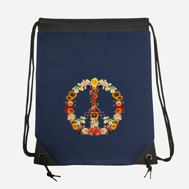 Flower Power-none drawstring bag-tobefonseca
