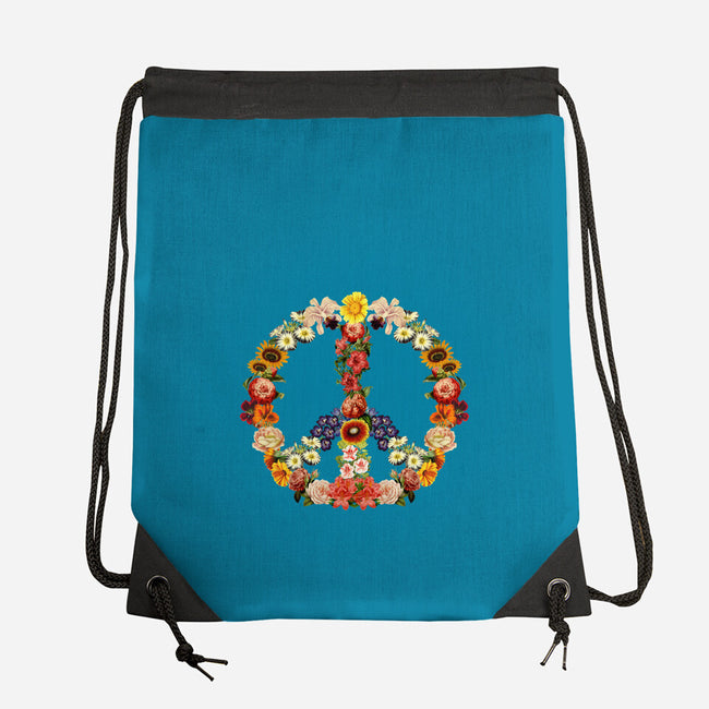 Flower Power-none drawstring bag-tobefonseca