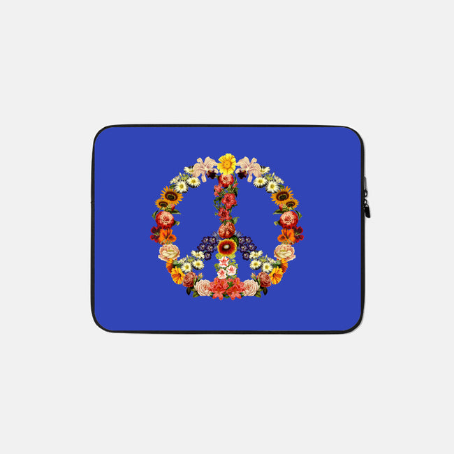 Flower Power-none zippered laptop sleeve-tobefonseca