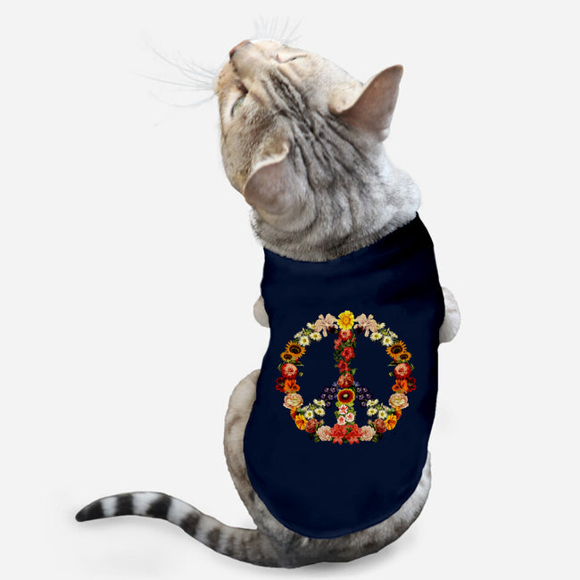 Flower Power-cat basic pet tank-tobefonseca