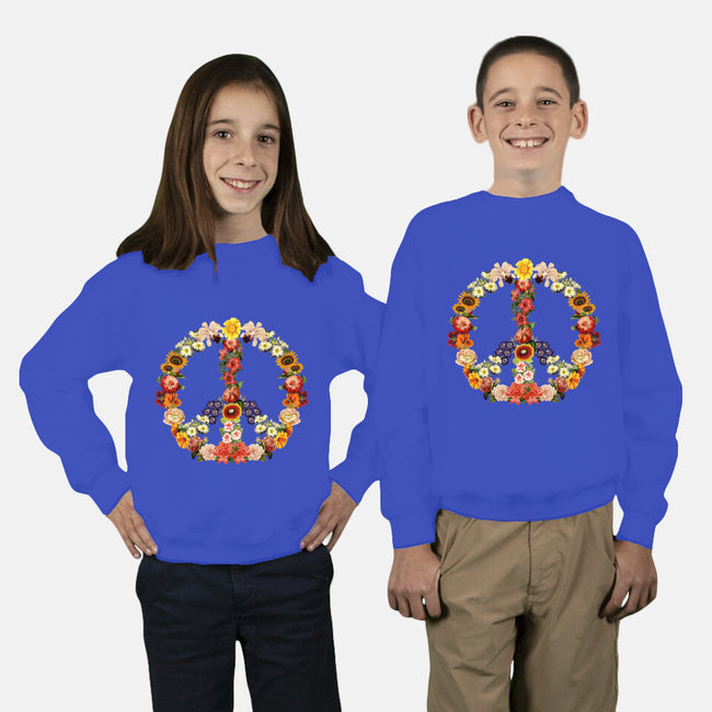 Flower Power-youth crew neck sweatshirt-tobefonseca