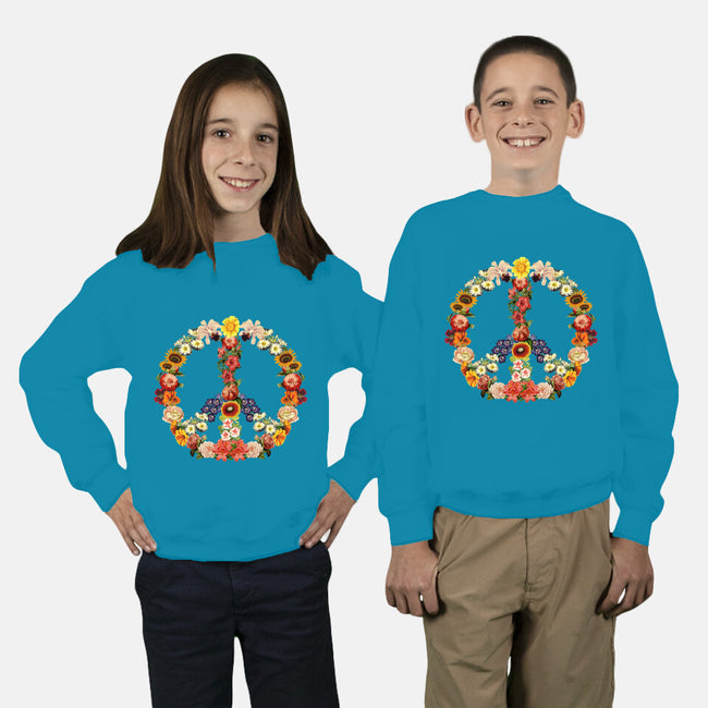 Flower Power-youth crew neck sweatshirt-tobefonseca