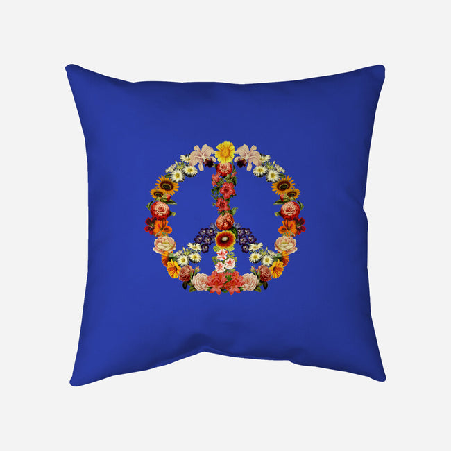 Flower Power-none removable cover throw pillow-tobefonseca