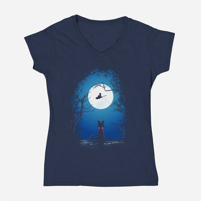 Fly With Your Spirit-womens v-neck tee-Donnie