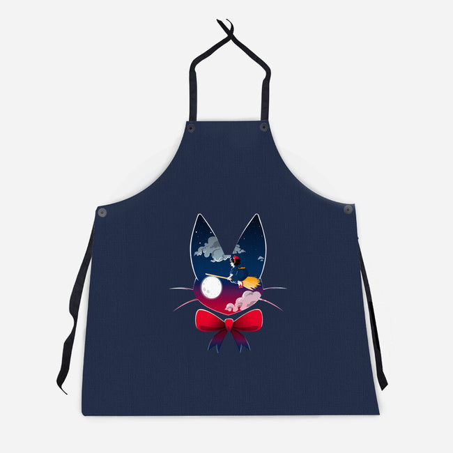 Flying Witch-unisex kitchen apron-Marthaisbl