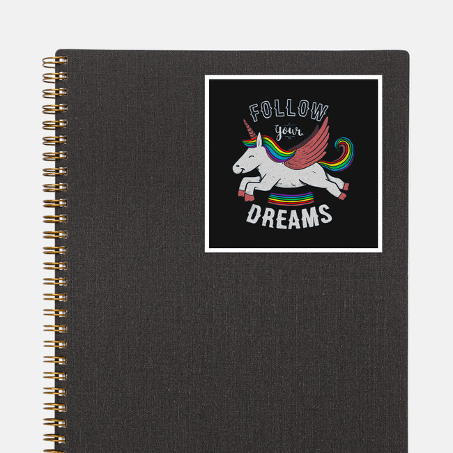 Follow Your Dreams-none glossy sticker-tobefonseca
