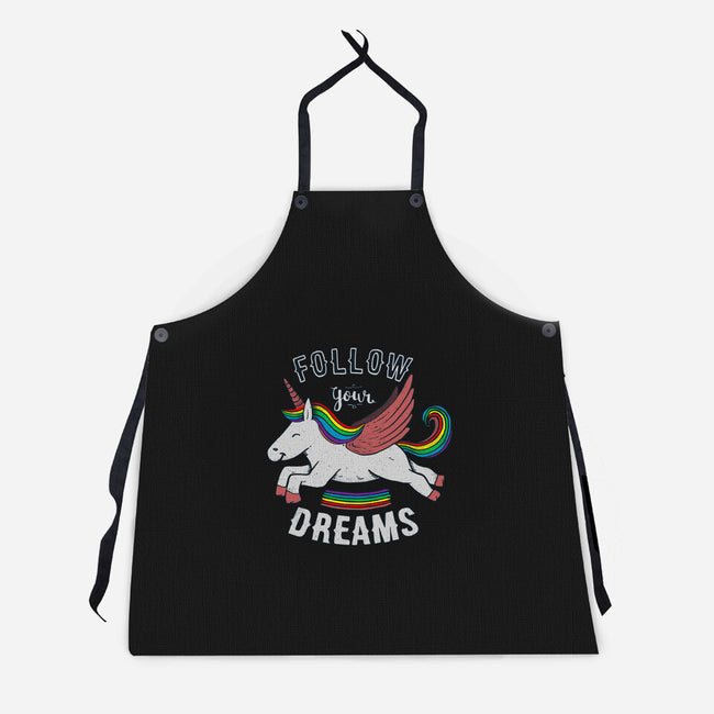 Follow Your Dreams-unisex kitchen apron-tobefonseca