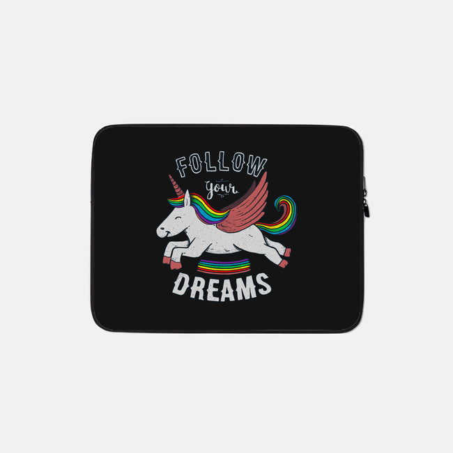Follow Your Dreams-none zippered laptop sleeve-tobefonseca