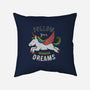 Follow Your Dreams-none removable cover throw pillow-tobefonseca