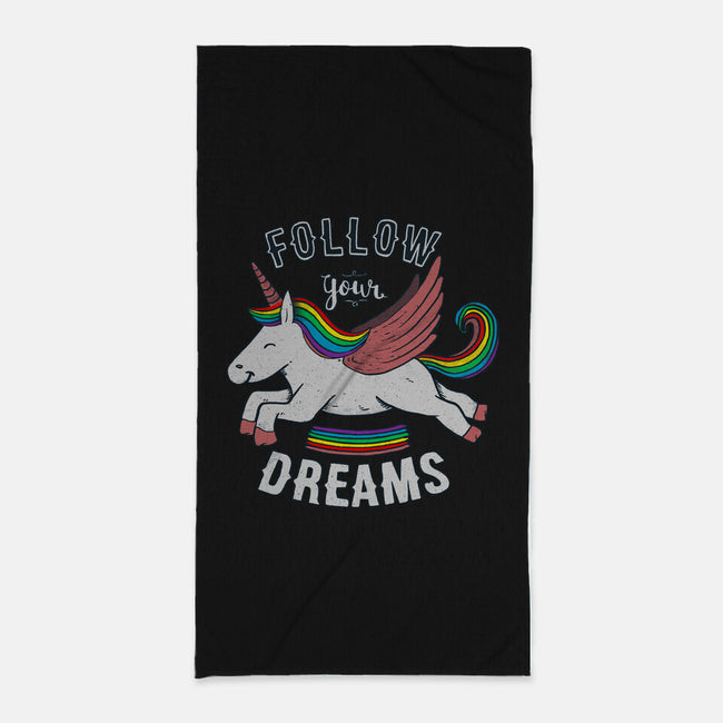 Follow Your Dreams-none beach towel-tobefonseca