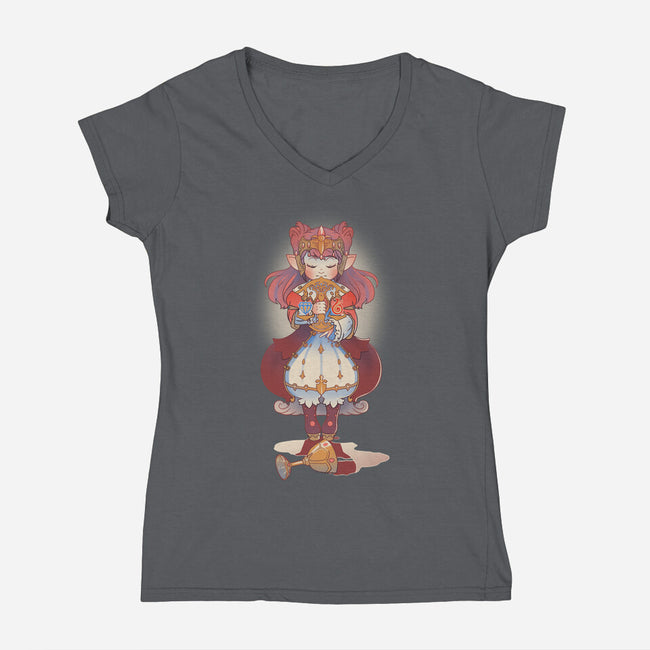 For Coin and Country-womens v-neck tee-JUNKdraws