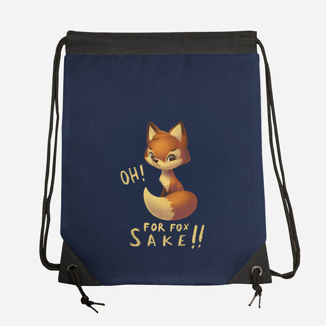 For Fox Sake!-none drawstring bag-BlancaVidal