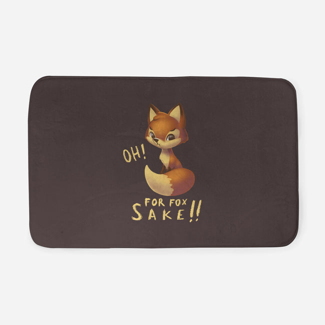 For Fox Sake!-none memory foam bath mat-BlancaVidal