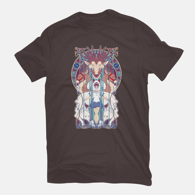 Forest Fight-mens heavyweight tee-ChocolateRaisinFury