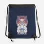 Forest Fight-none drawstring bag-ChocolateRaisinFury