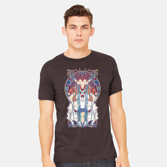 Forest Fight-mens heavyweight tee-ChocolateRaisinFury