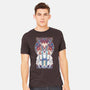 Forest Fight-mens heavyweight tee-ChocolateRaisinFury