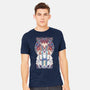 Forest Fight-mens heavyweight tee-ChocolateRaisinFury