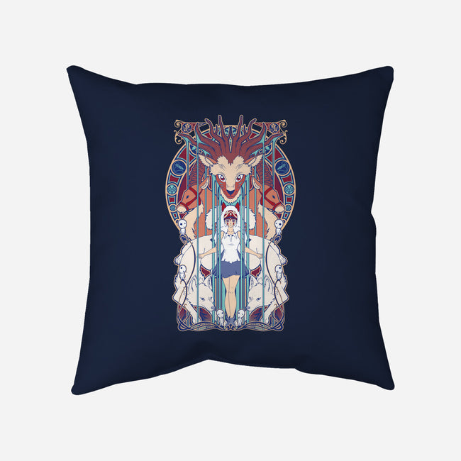 Forest Fight-none removable cover w insert throw pillow-ChocolateRaisinFury