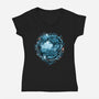 Forest Spirits-womens v-neck tee-Crumblin' Cookie