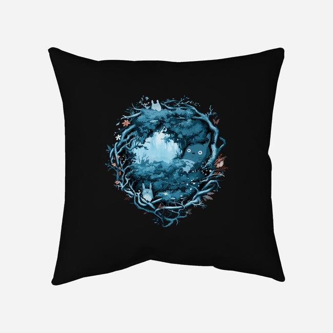 Forest Spirits-none non-removable cover w insert throw pillow-Crumblin' Cookie