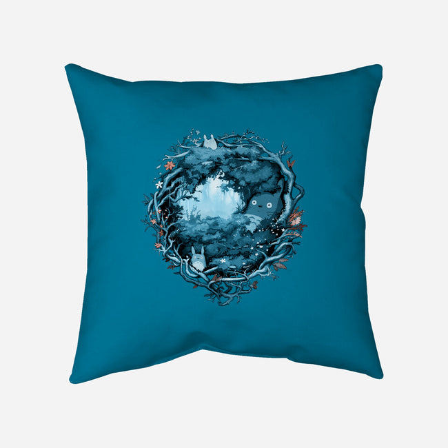 Forest Spirits-none non-removable cover w insert throw pillow-Crumblin' Cookie