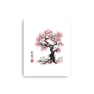 Forest Spirits Sumi-e