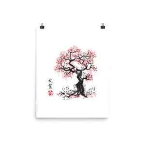 Forest Spirits Sumi-e