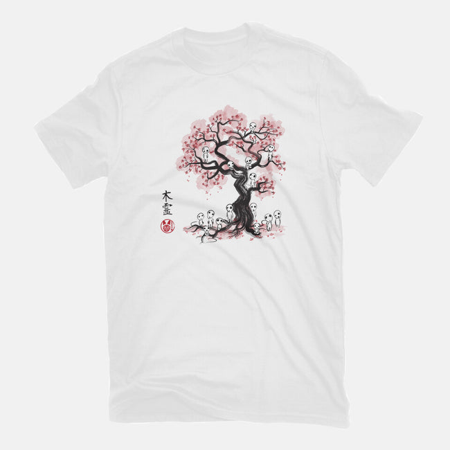 Forest Spirits Sumi-e-mens heavyweight tee-DrMonekers