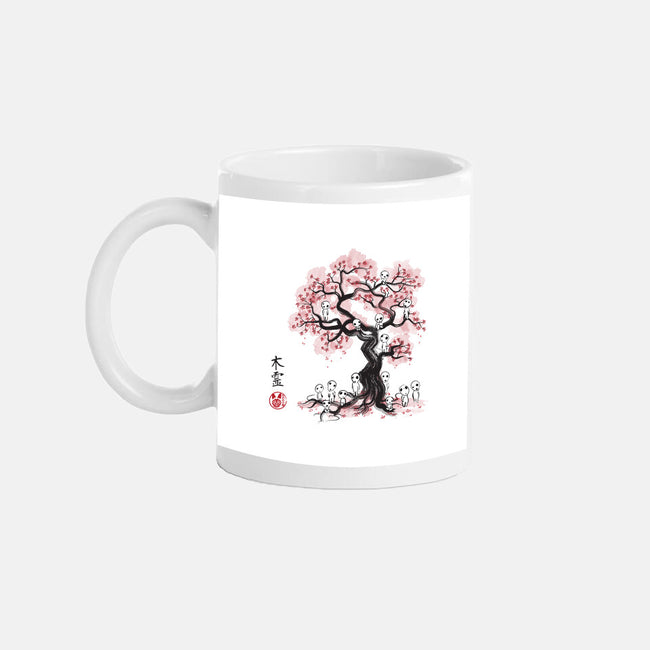 Forest Spirits Sumi-e-none glossy mug-DrMonekers