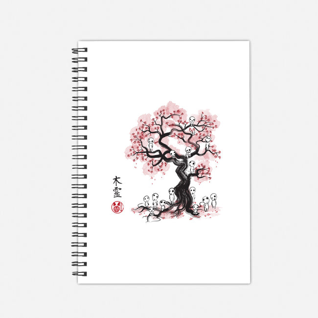 Forest Spirits Sumi-e-none dot grid notebook-DrMonekers