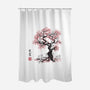 Forest Spirits Sumi-e-none polyester shower curtain-DrMonekers