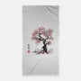 Forest Spirits Sumi-e-none beach towel-DrMonekers