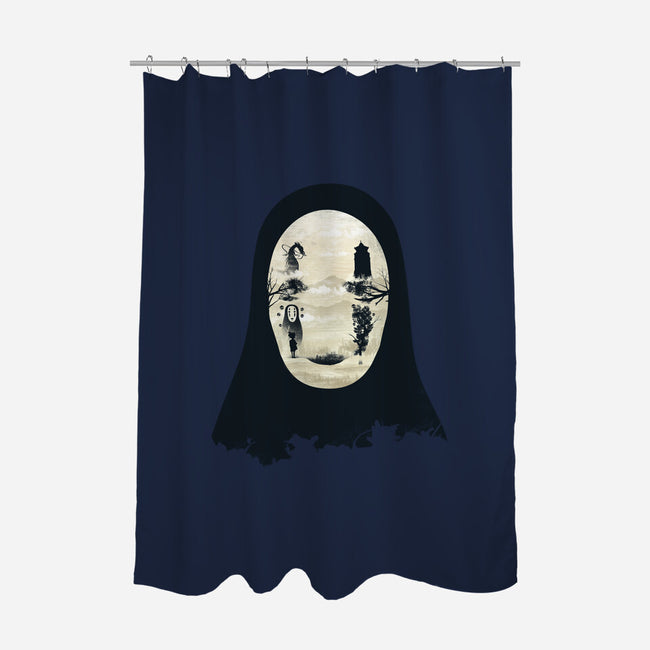 Forest Without a Face-none polyester shower curtain-dandingeroz
