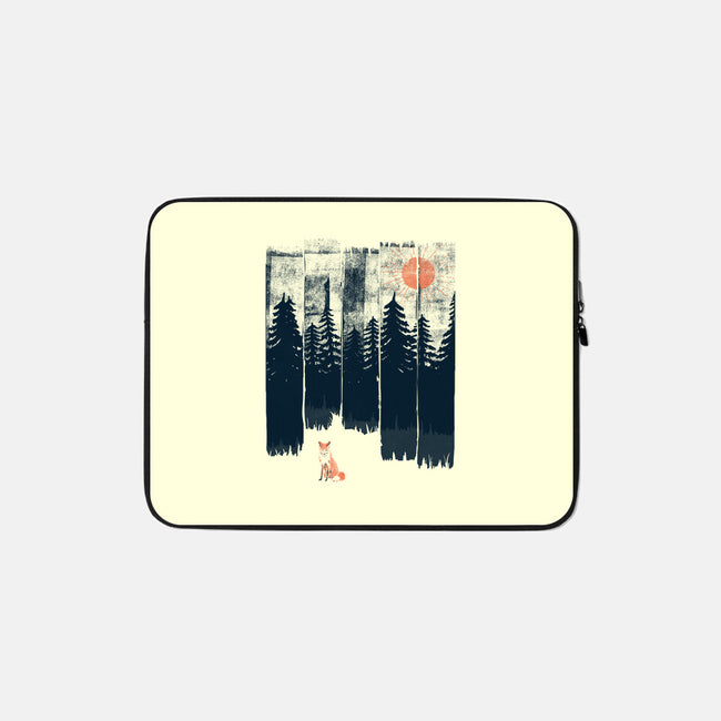 Fox In the Wild-none zippered laptop sleeve-ndtank