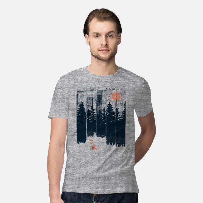 Fox In the Wild-mens premium tee-ndtank