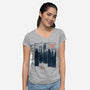 Fox In the Wild-womens v-neck tee-ndtank