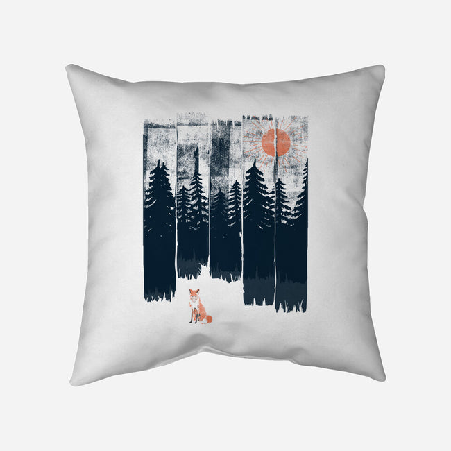 Fox In the Wild-none removable cover w insert throw pillow-ndtank