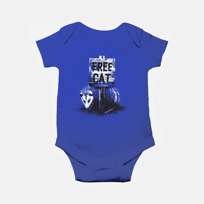 Free Cat-baby basic onesie-zula
