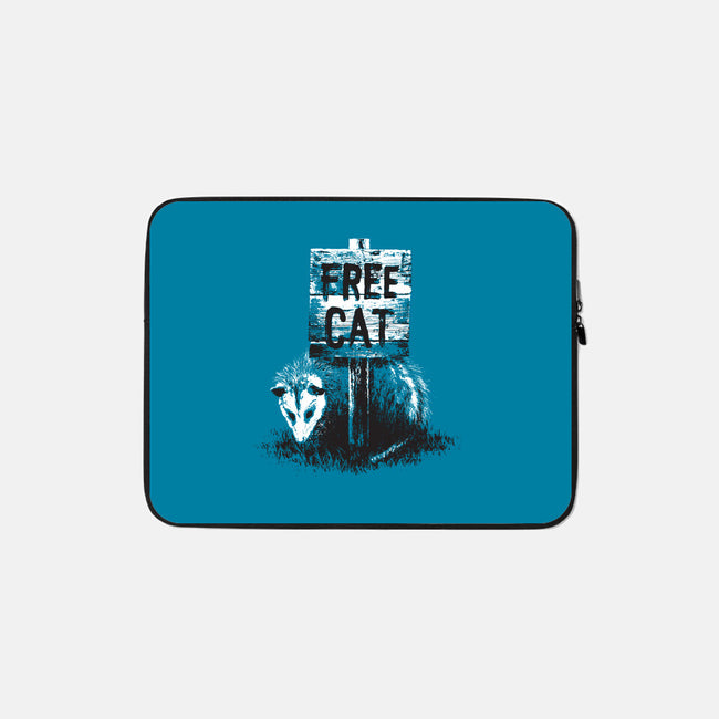Free Cat-none zippered laptop sleeve-zula