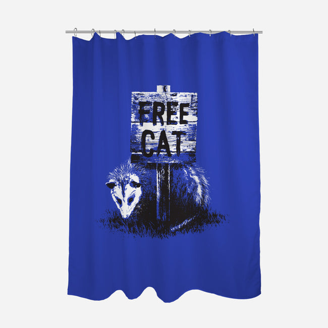Free Cat-none polyester shower curtain-zula