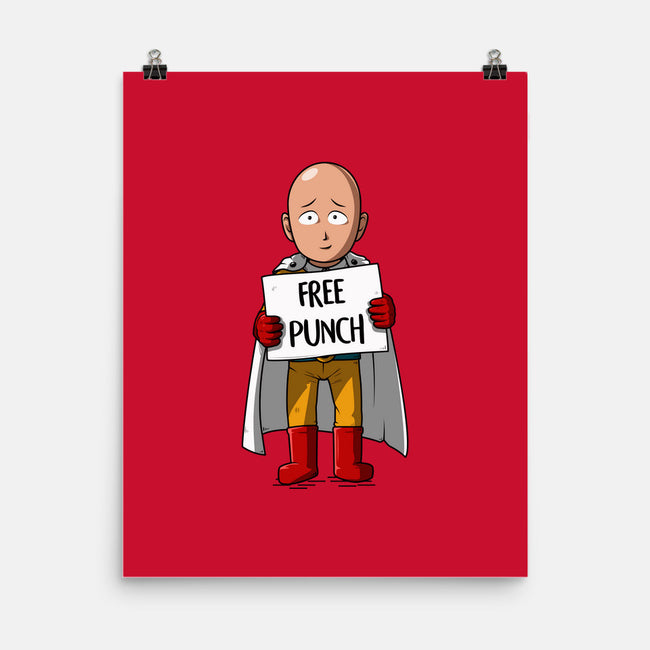 Free Punch-none matte poster-ducfrench