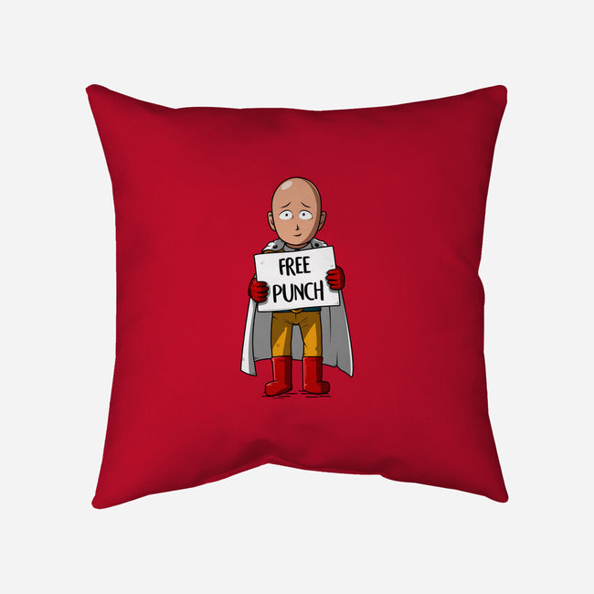 Free Punch-none non-removable cover w insert throw pillow-ducfrench
