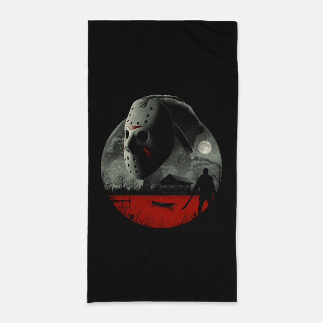 Friday in Camp Blood-none beach towel-vp021