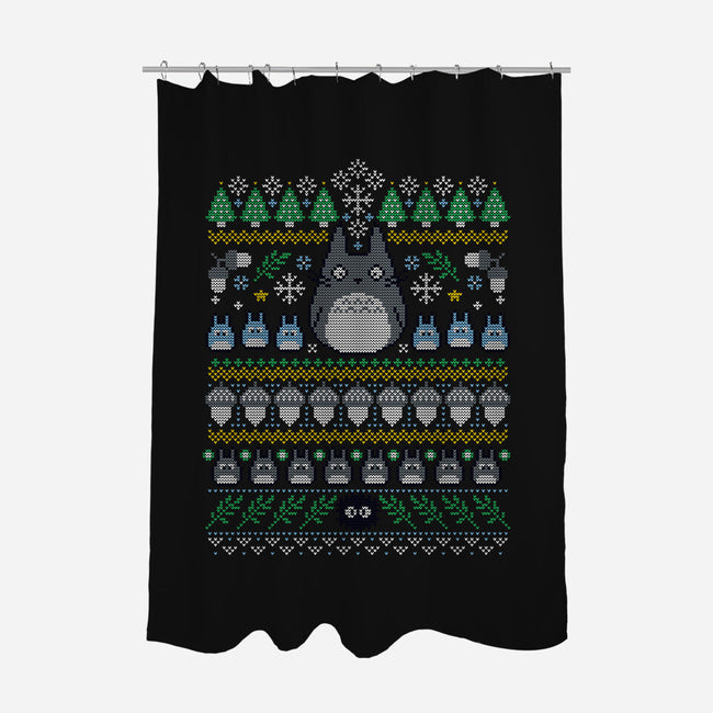 Friends of the Forest Knit-none polyester shower curtain-machmigo