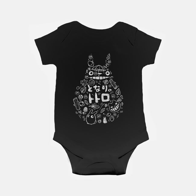 Friends of the Forest-baby basic onesie-BlancaVidal